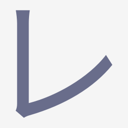 Katakana レ (re) stroke order animation — how to write レ step by step